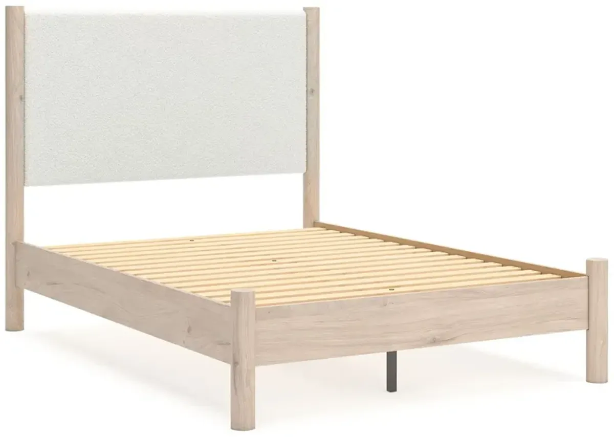 Cadmori - Upholstered Panel Bed