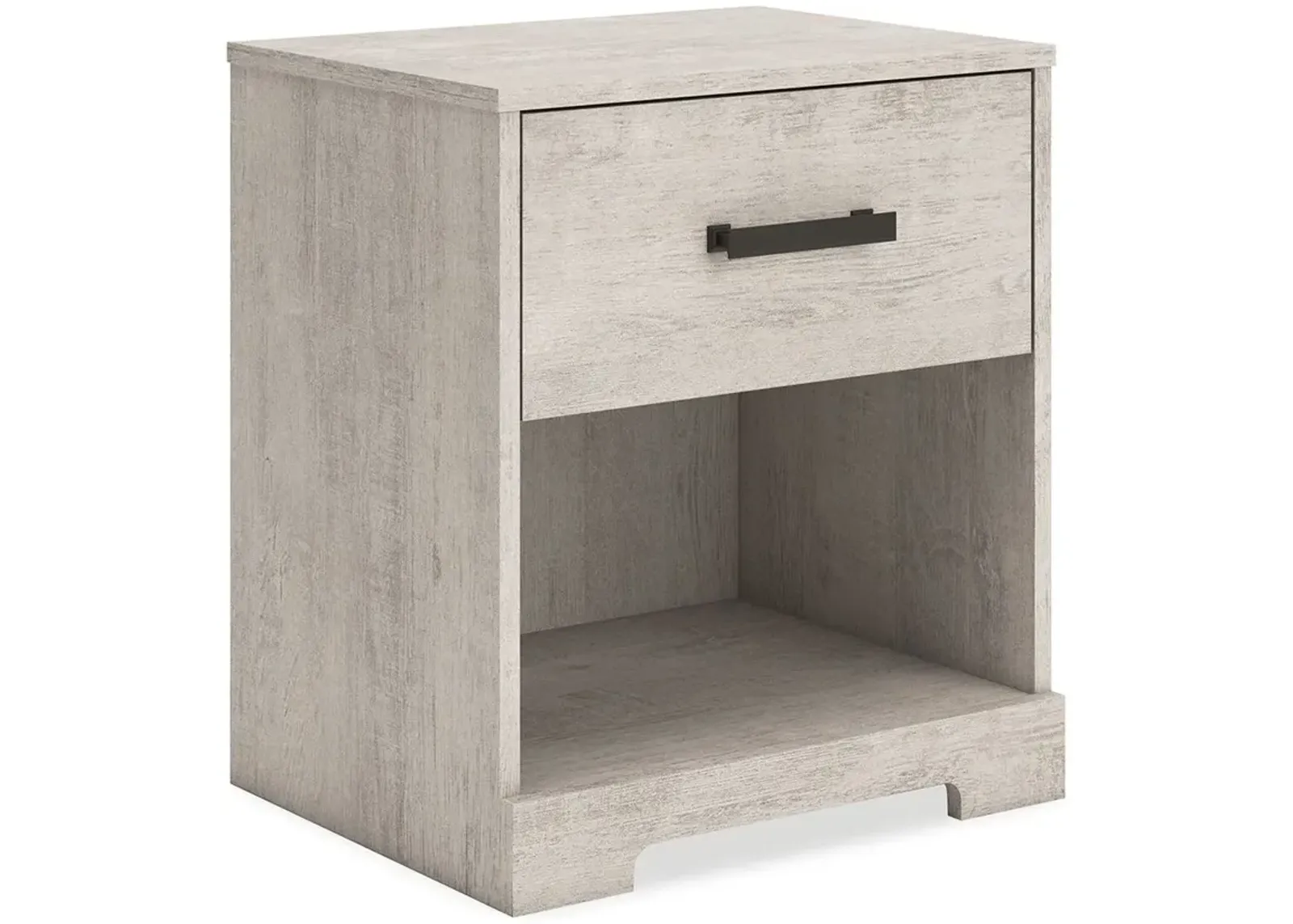 Shawburn - Whitewash - One Drawer Night Stand