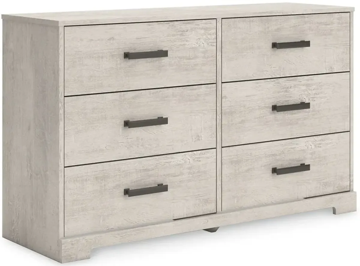 Shawburn - Whitewash - Six Drawer Dresser