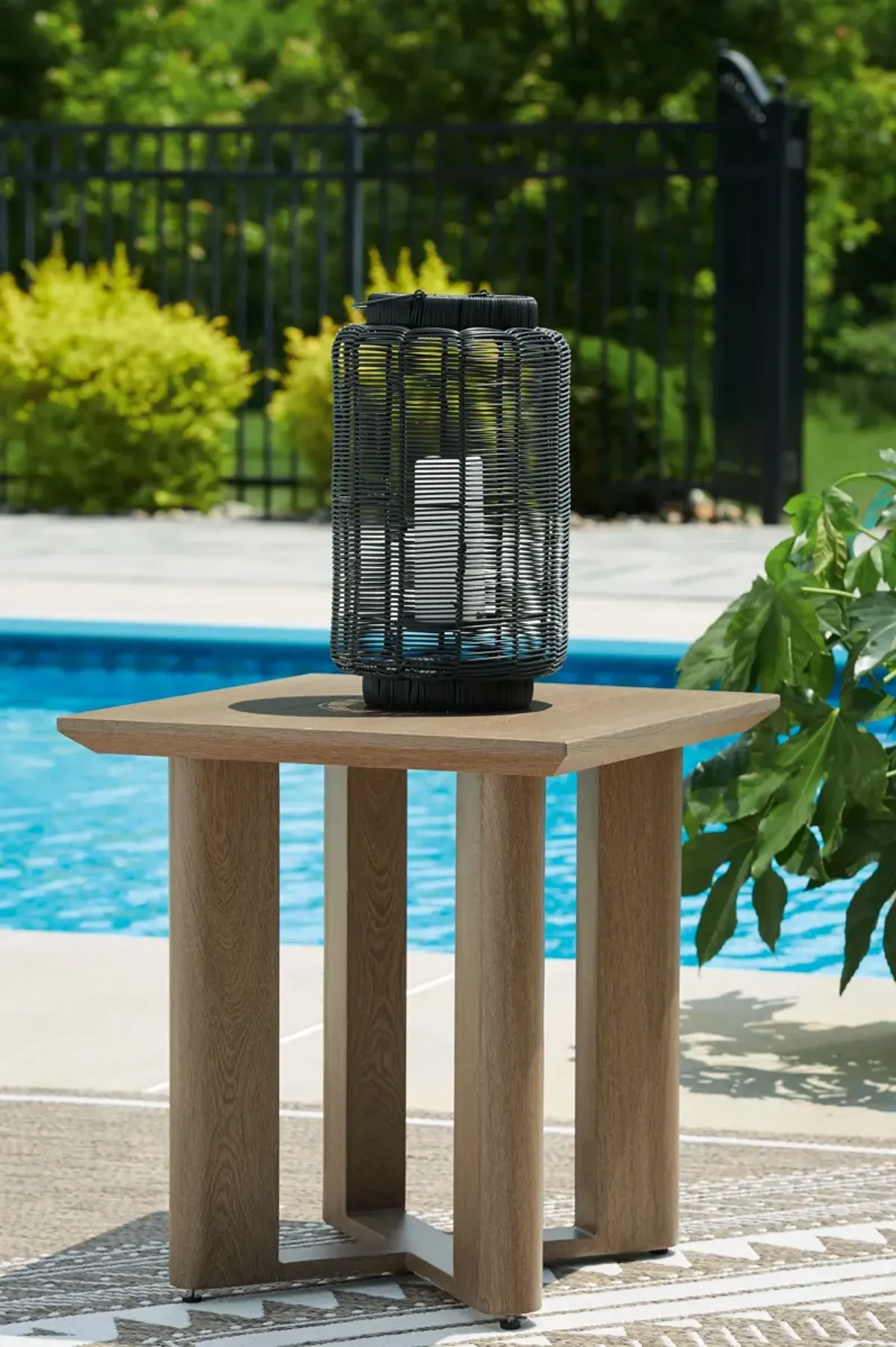 Serene Bay - Dark Brown - Square End Table