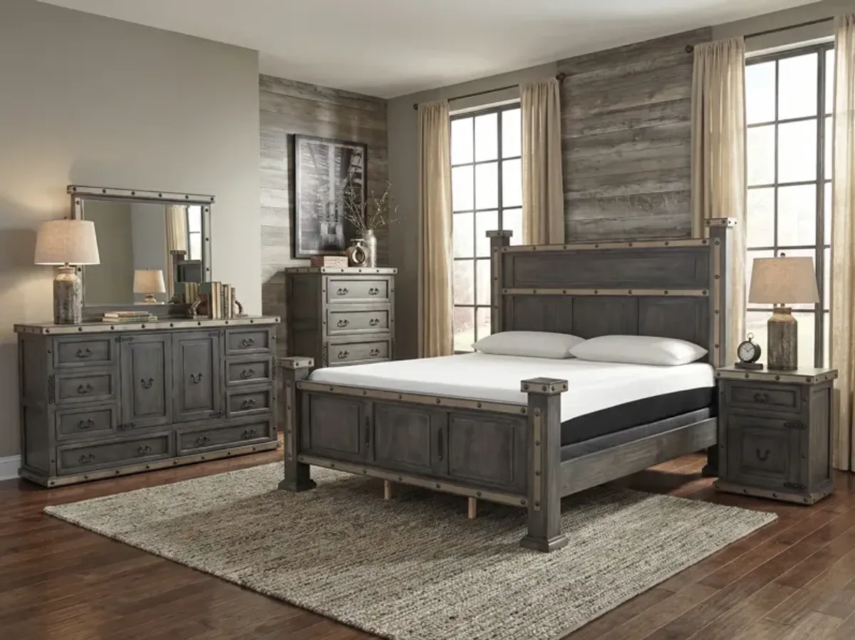 HACIENDA 6 Piece Bedroom set - Grey