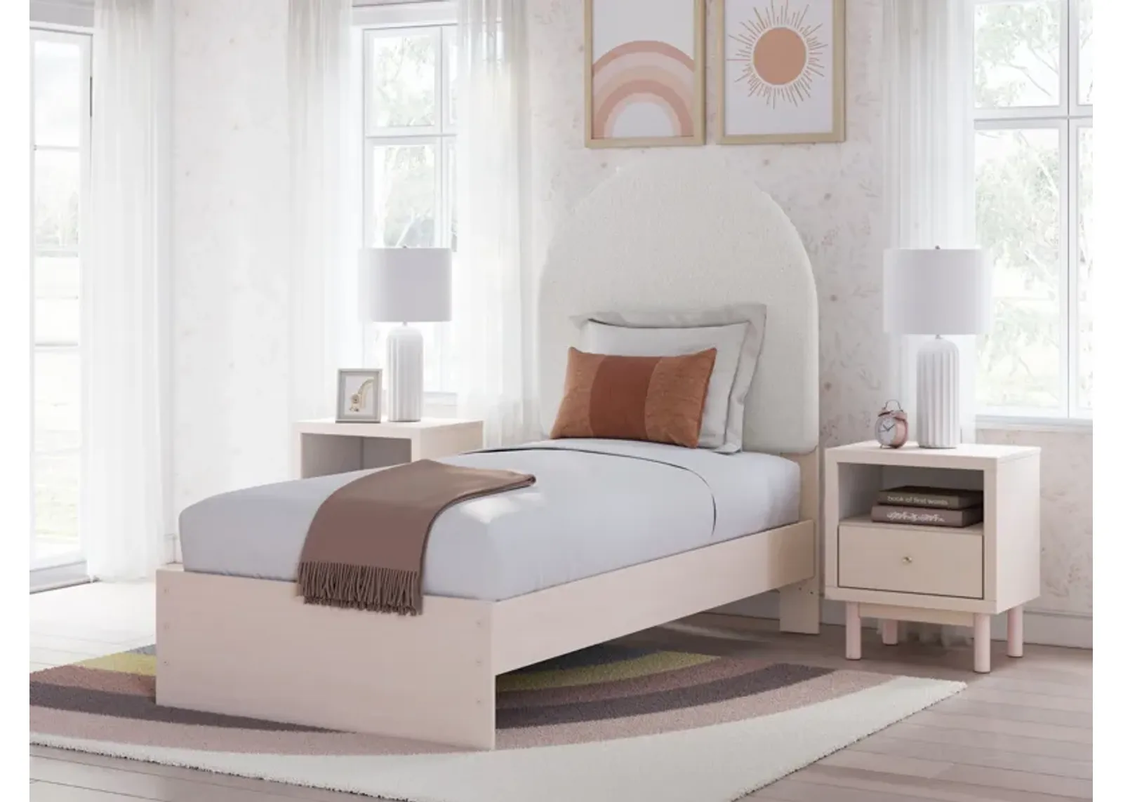 Wistenpine - Upholstered Panel Bed