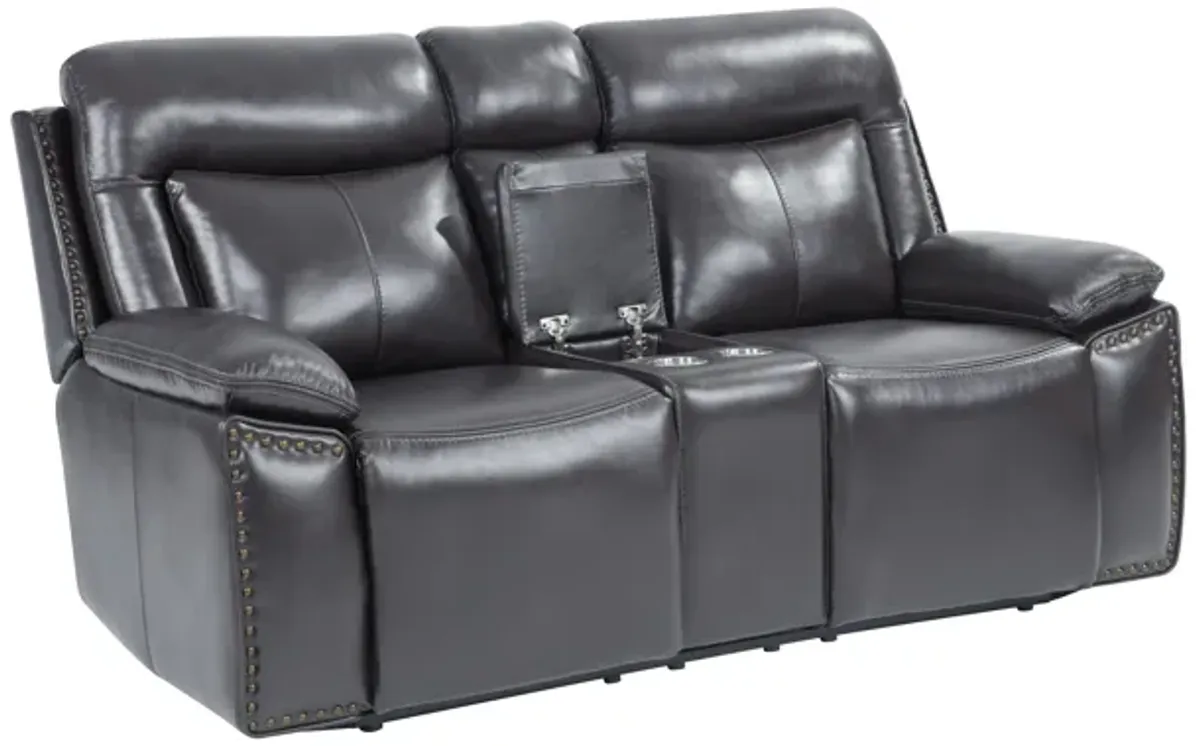 3 Piece Living Room Set: Power Reclining Sofa, Power Reclining Chair, Stationary Loveseat