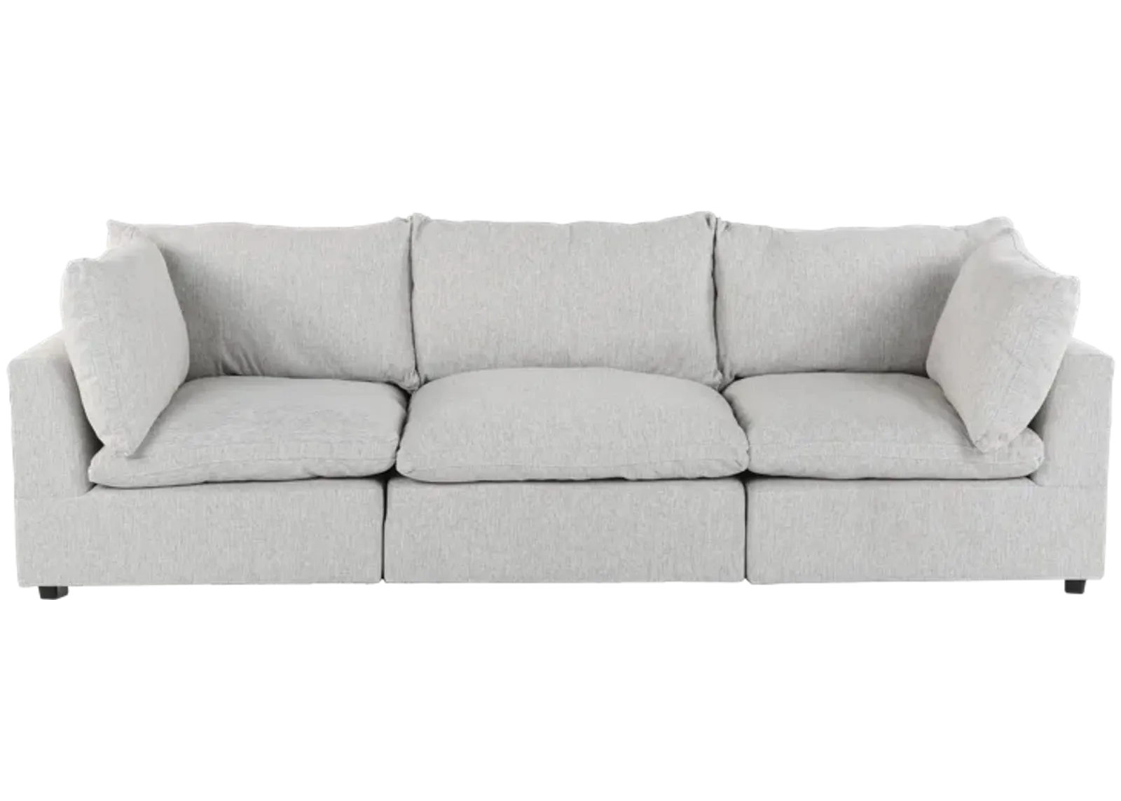 Cloud 3 Piece Modular Sectional - 2 Corners + 1 Armless