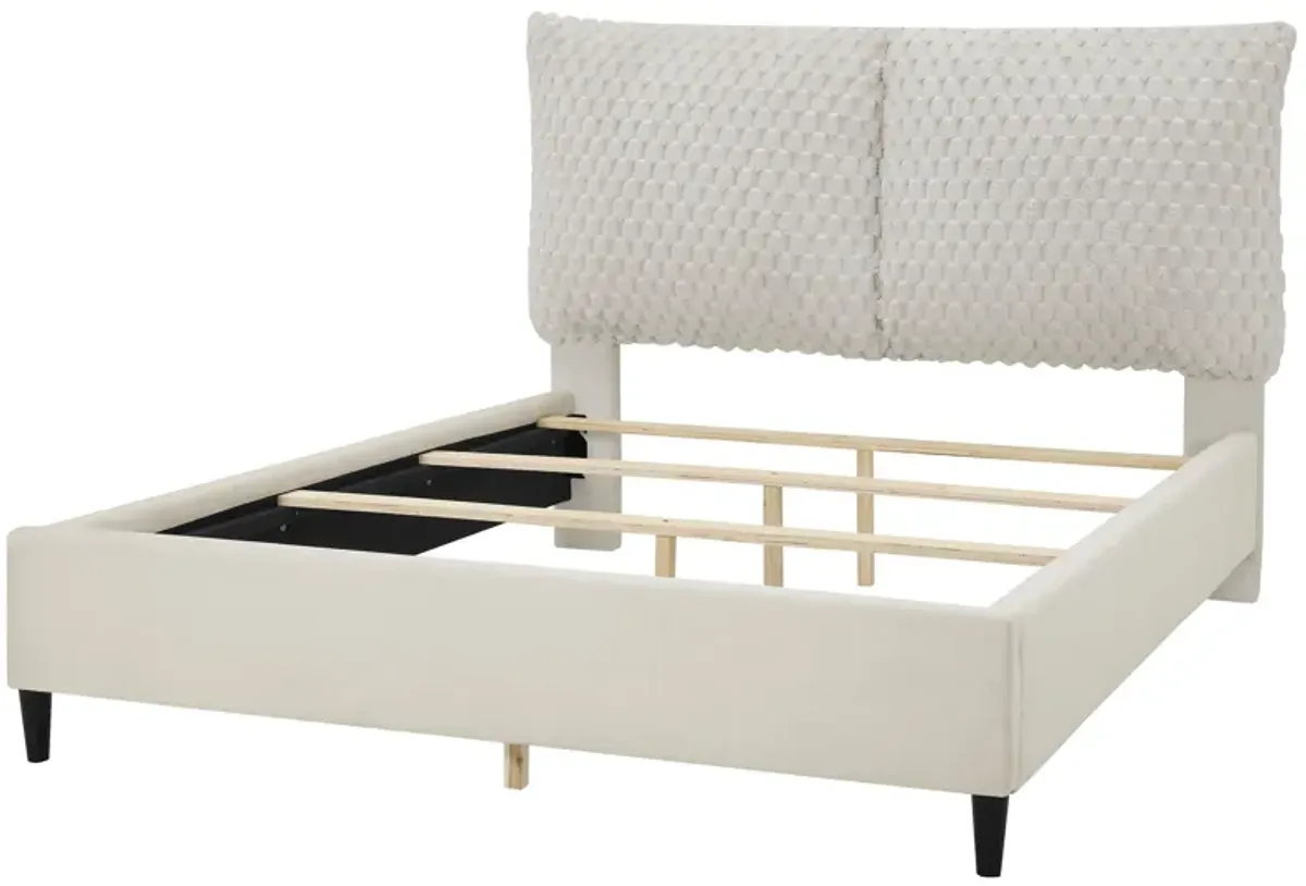 Violet - Queen Bed - White Dove