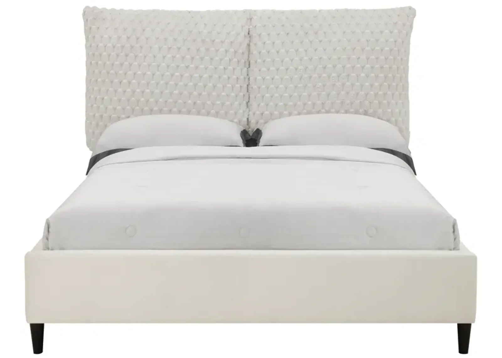 Violet - Queen Bed - White Dove