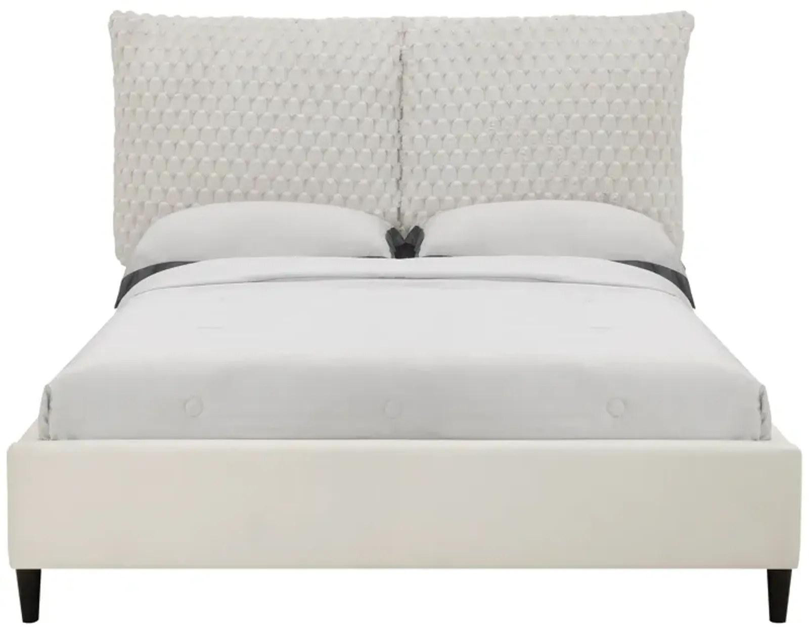 Violet - Queen Bed - White Dove