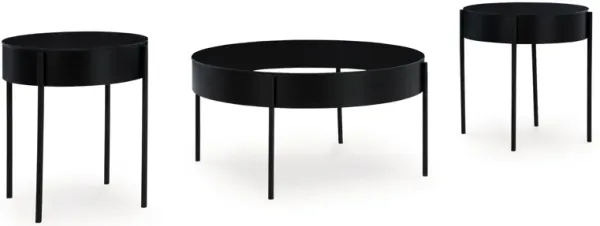 Ardoline - Occasional Table Set (Set of 3) - Black