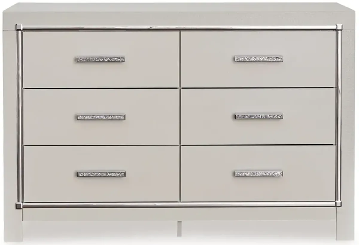 Zyniden - Silver - Six Drawer Dresser