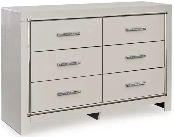 Zyniden - Six Drawer Dresser - Silver