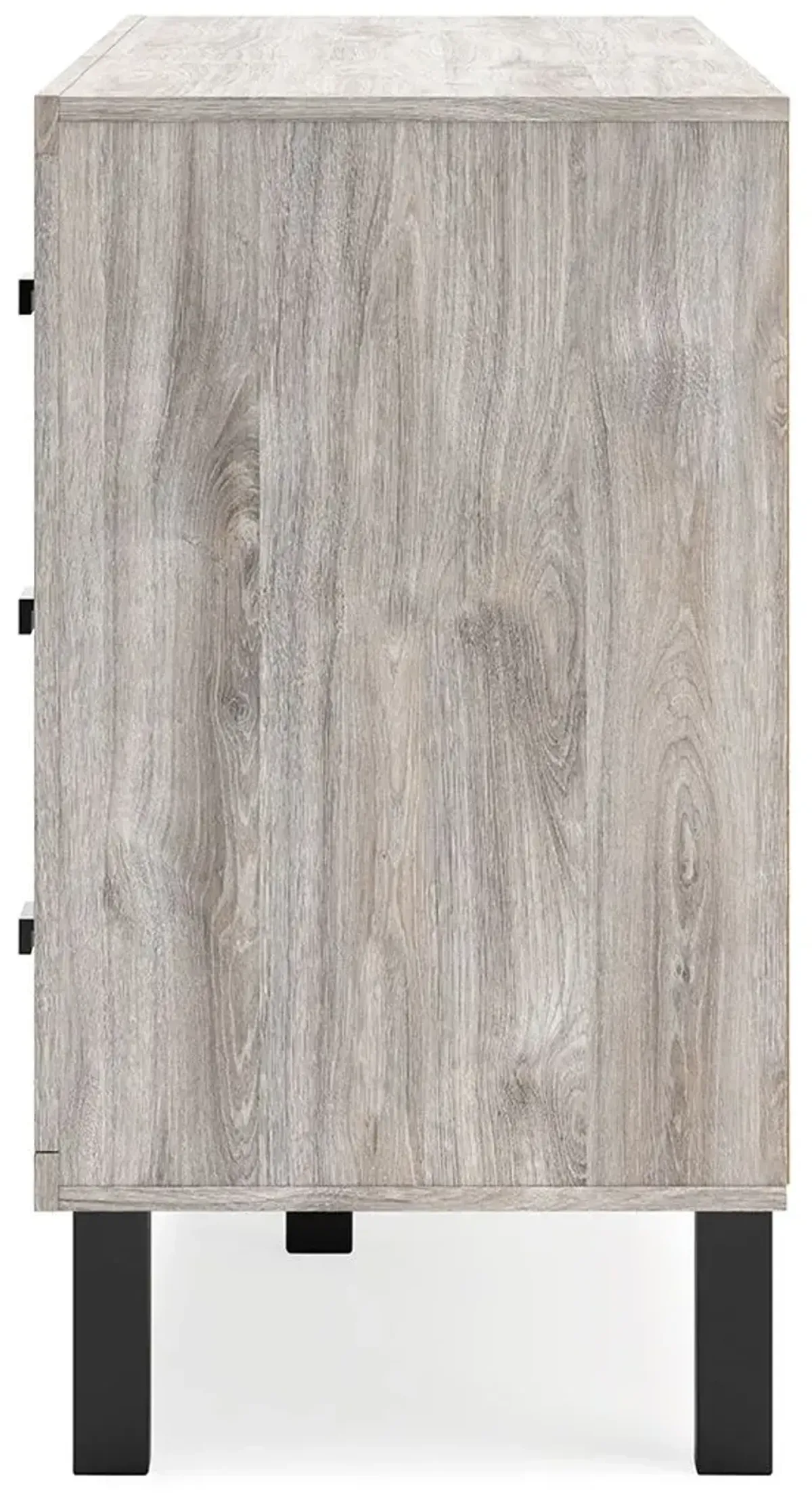 Vessalli - Black / Gray - Six Drawer Dresser