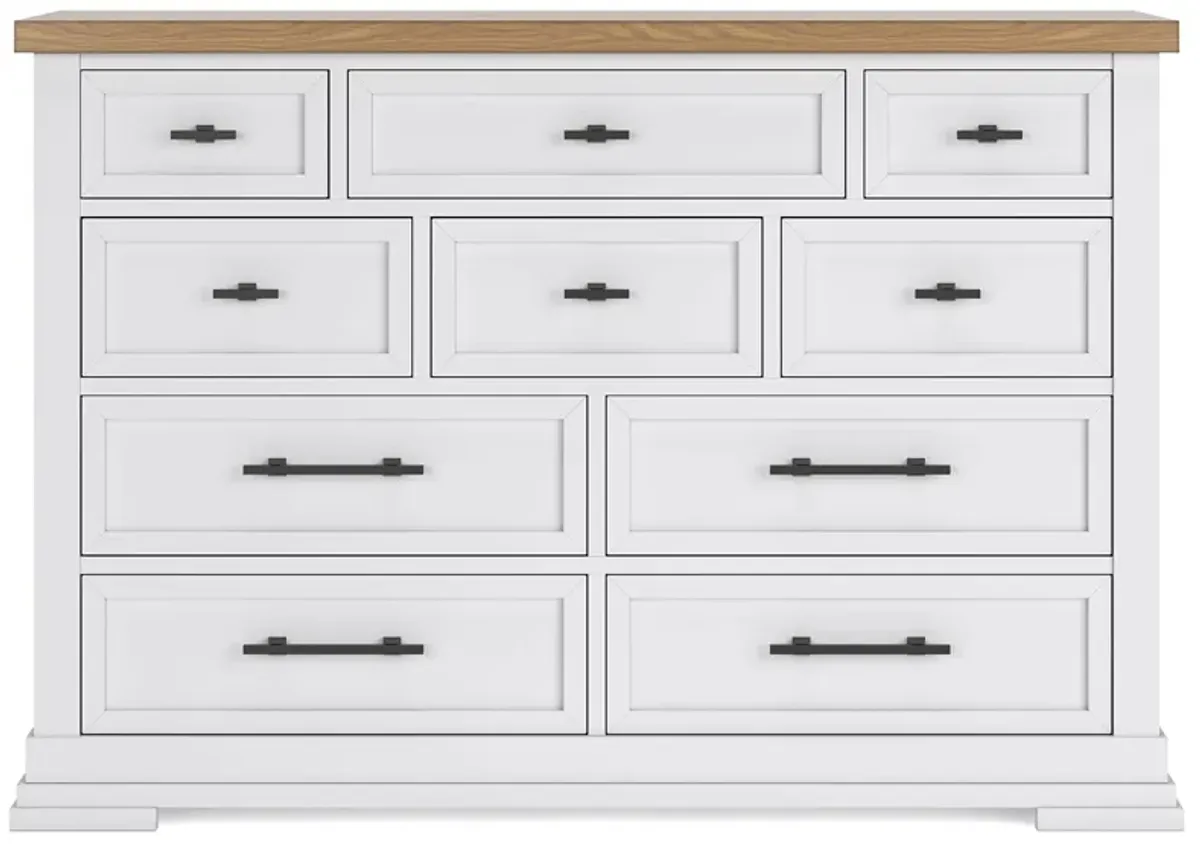 Ashbryn - White / Natural - Dresser