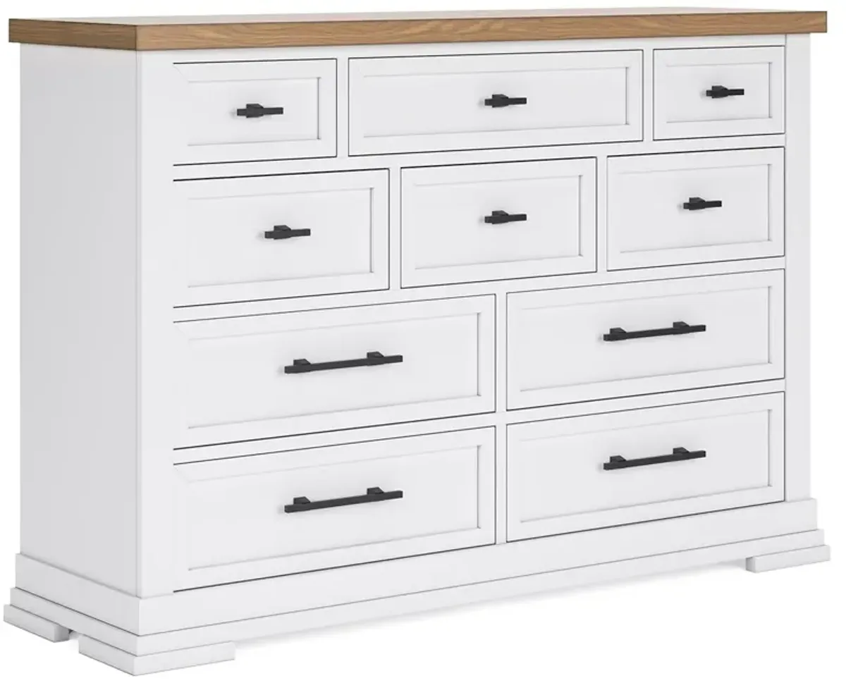 Ashbryn - White / Natural - Dresser