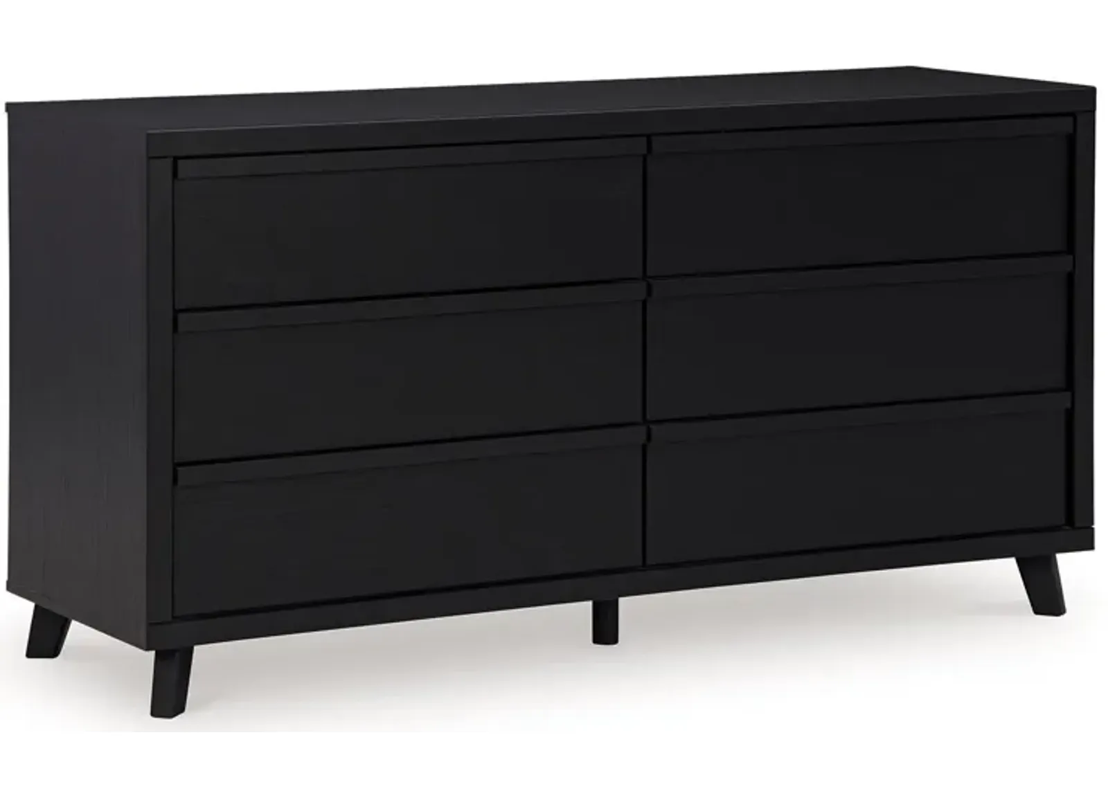 Danziar - Black - Six Drawer Dresser