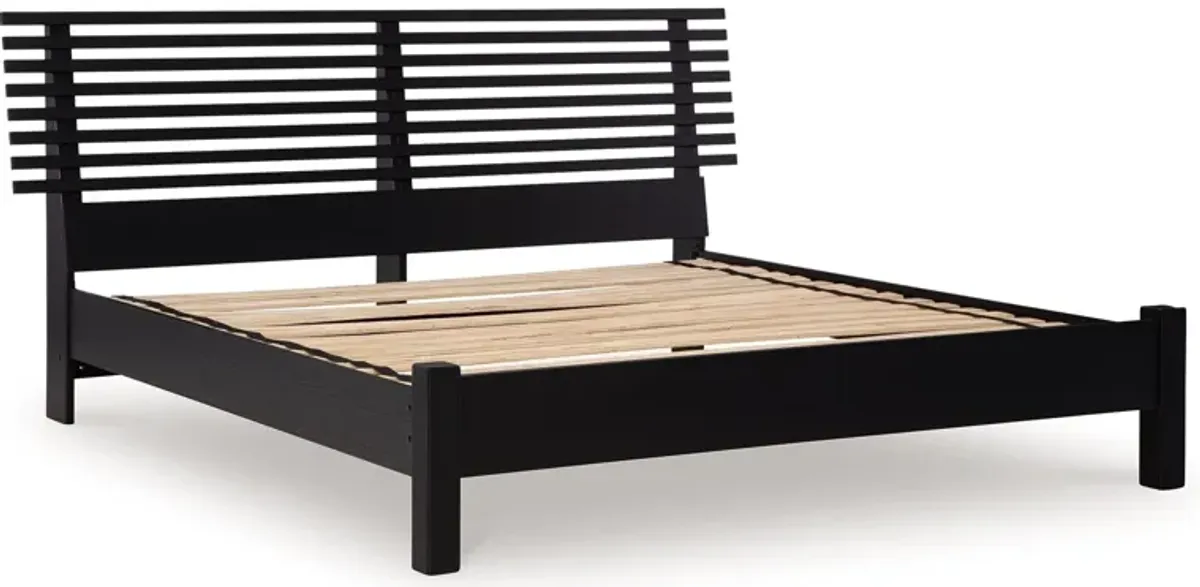 Danziar - Slat Panel Bed With Low Footboard Set