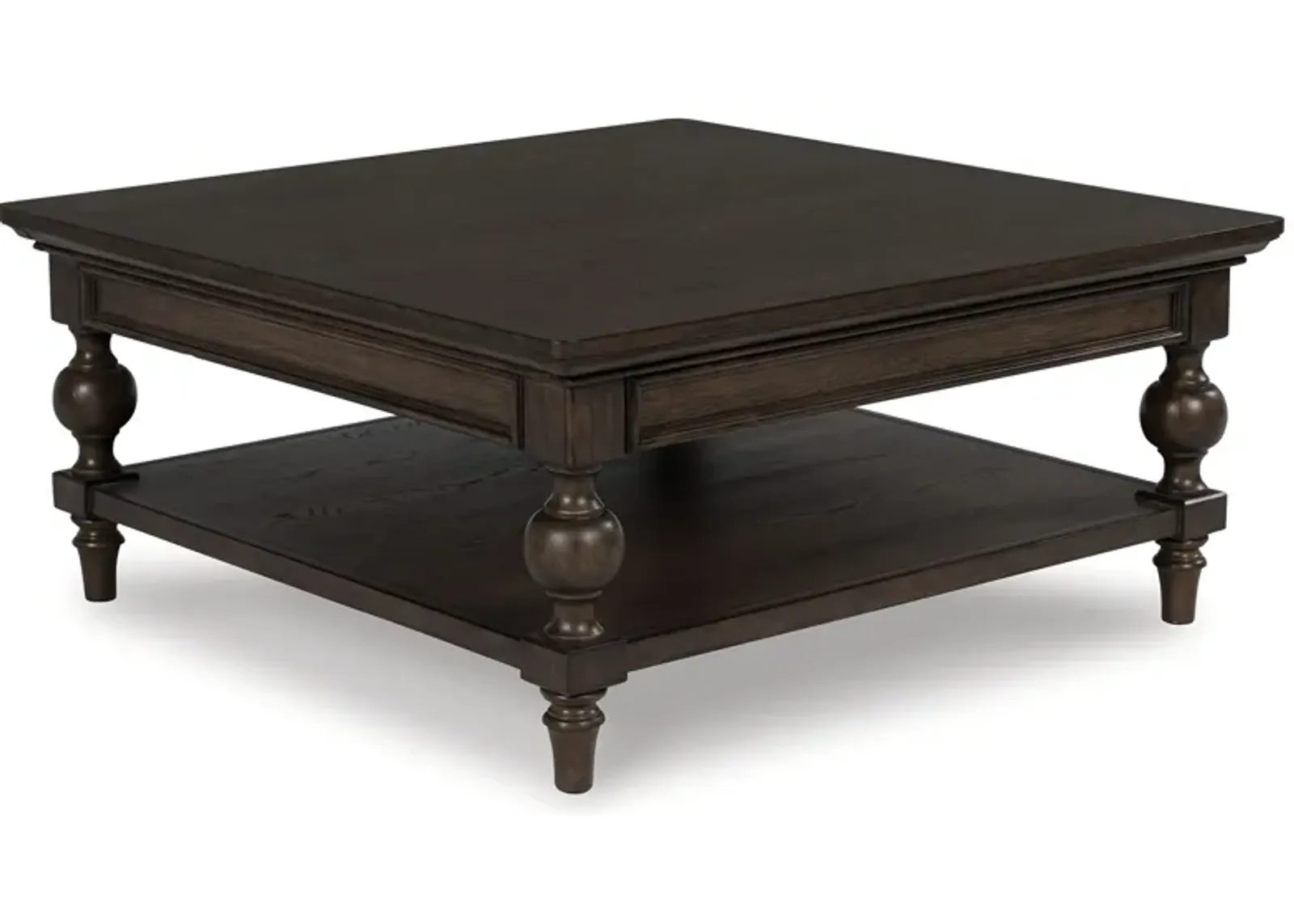 Veramond - Dark Brown - Square Cocktail Table