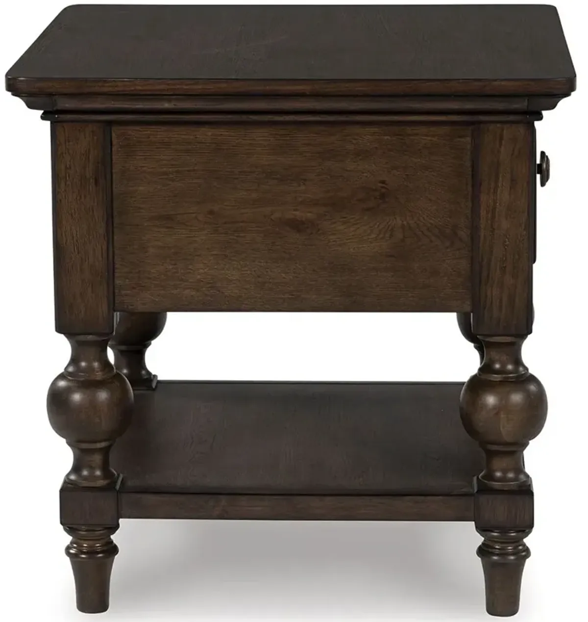 Veramond - Dark Brown - Square End Table