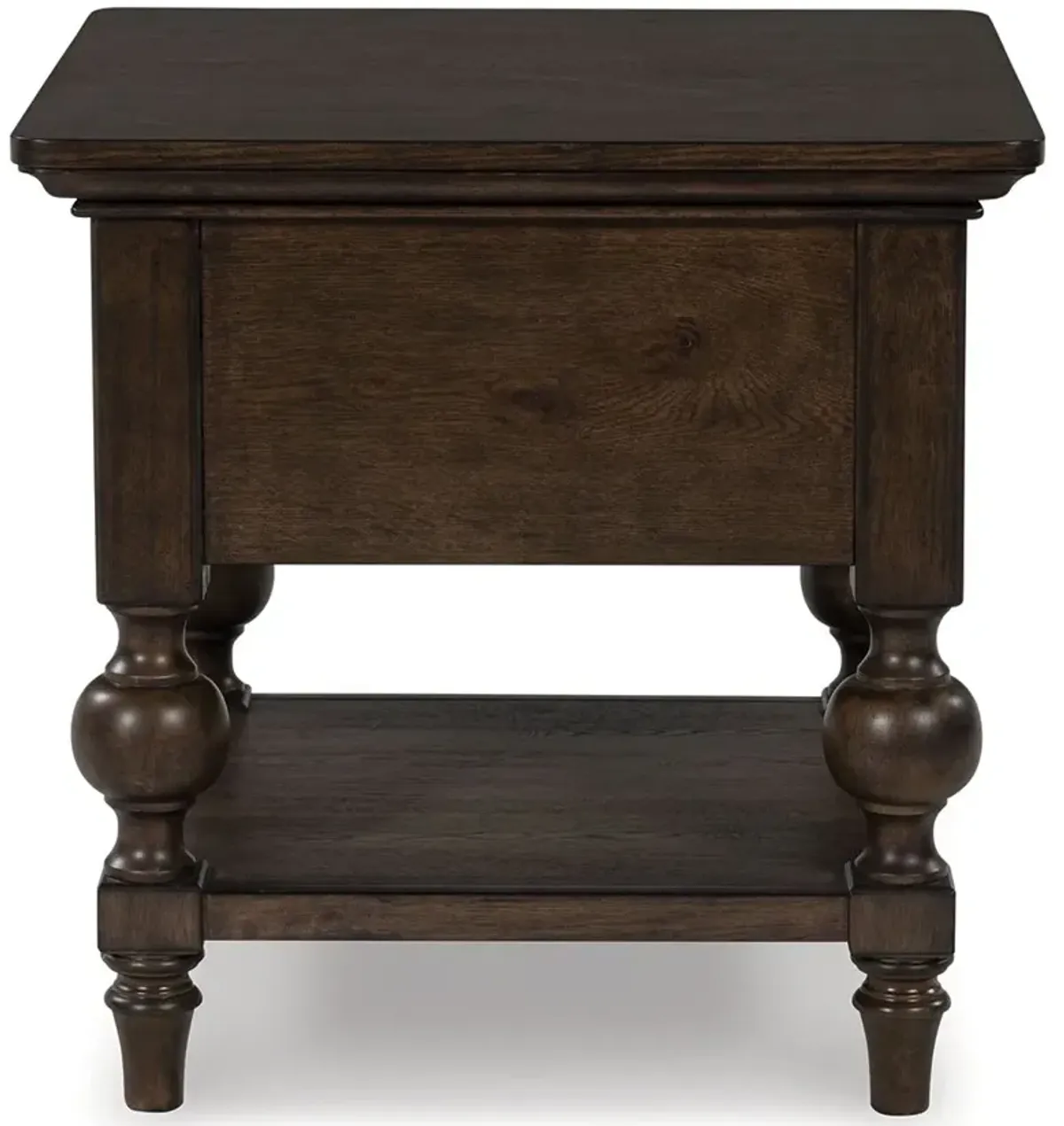 Veramond - Dark Brown - Square End Table