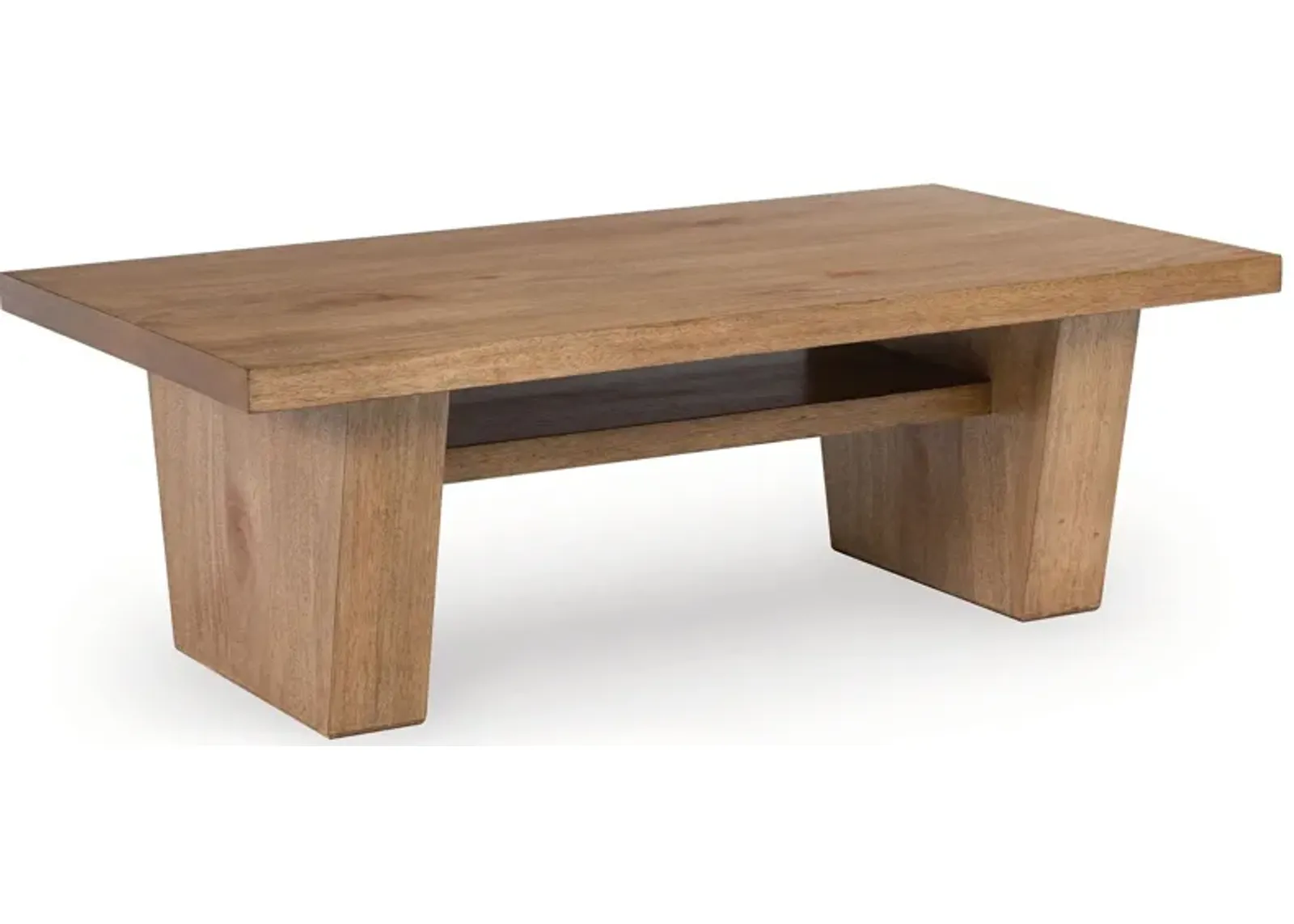 Kristiland - Light Brown - Rectangular Cocktail Table