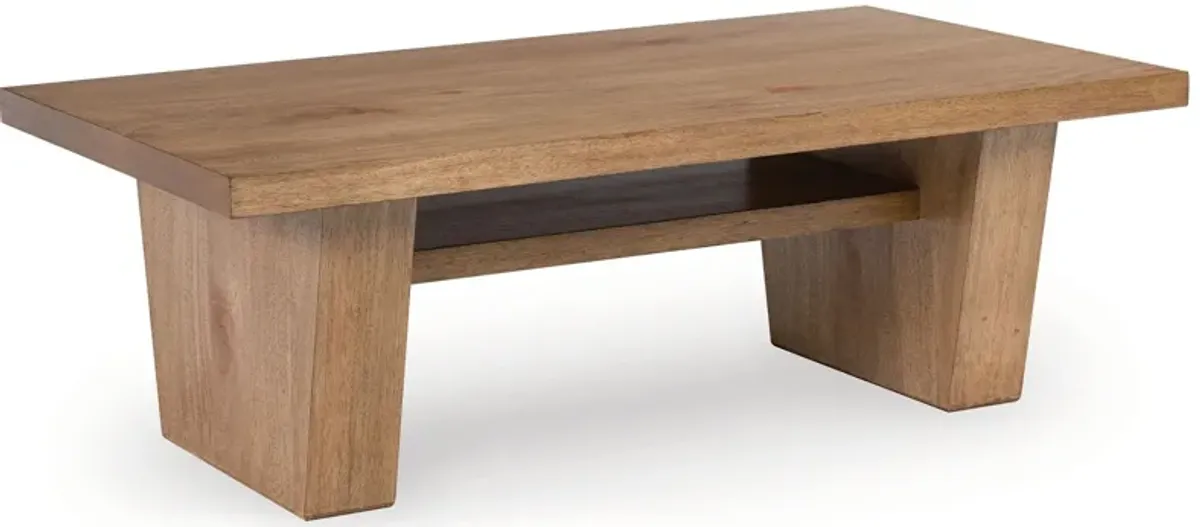 Kristiland - Rectangular Cocktail Table - Light Brown