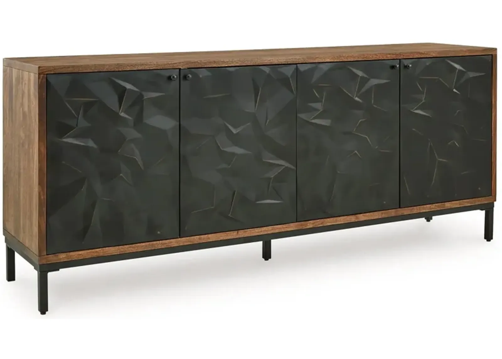 Dorannby - Black / Brown - Accent Cabinet