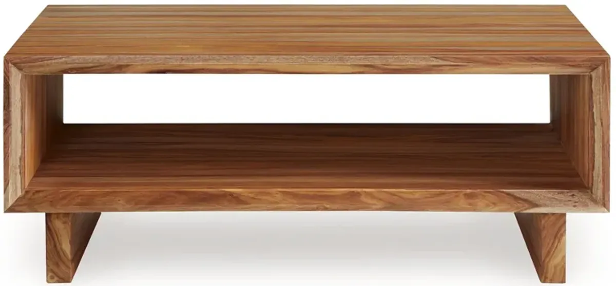 Dressonni - Brown - Rectangular Cocktail Table