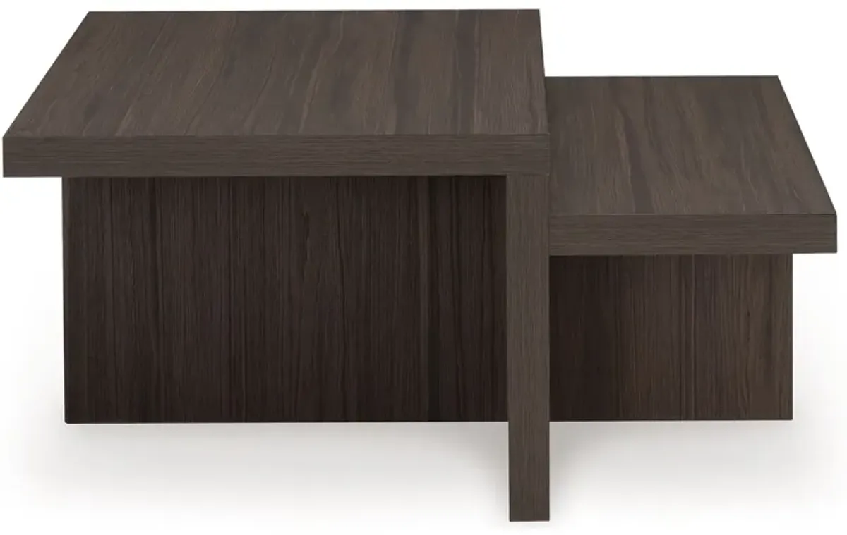 Zendex - Brown - Occasional Table Set (Set of 2)