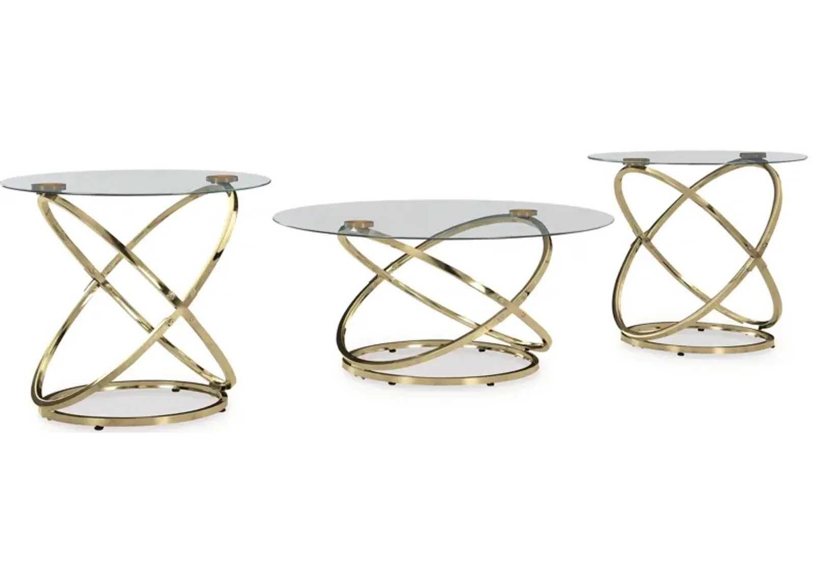 Crimonti - Champagne - Occasional Table Set (Set of 3)