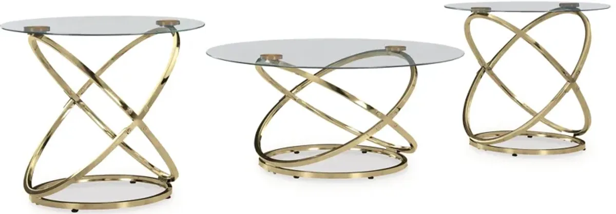 Crimonti - Occasional Table Set (Set of 3) - Champagne