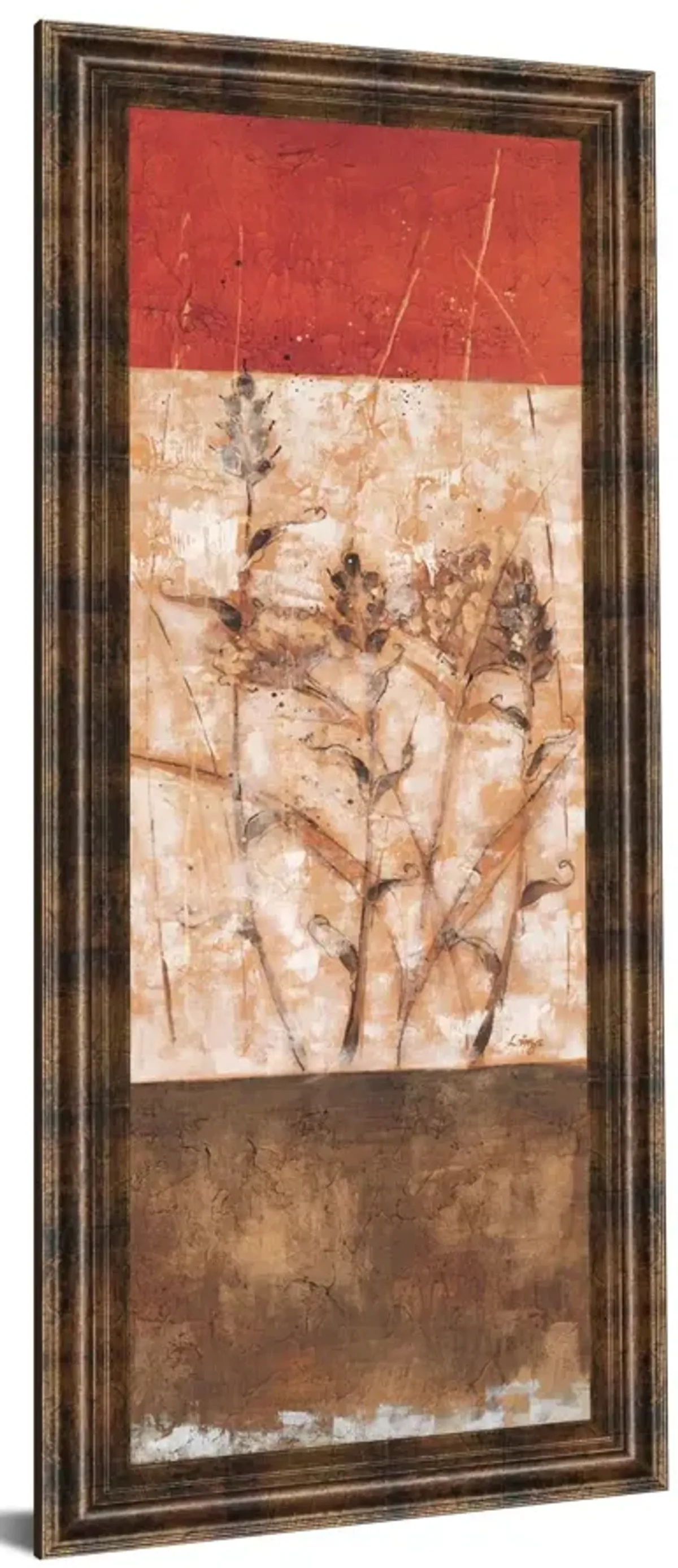 Fresco I By Loretta Linza - Framed Print Wall Art - Beige