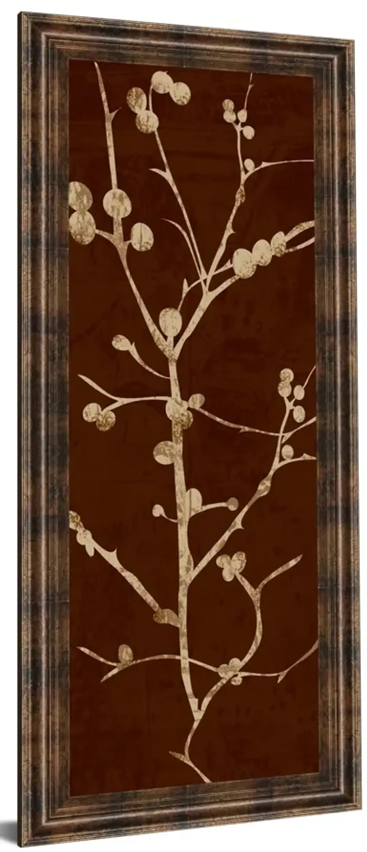 Branching Out Il By Diane Stimson - Framed Print Wall Art - Dark Brown