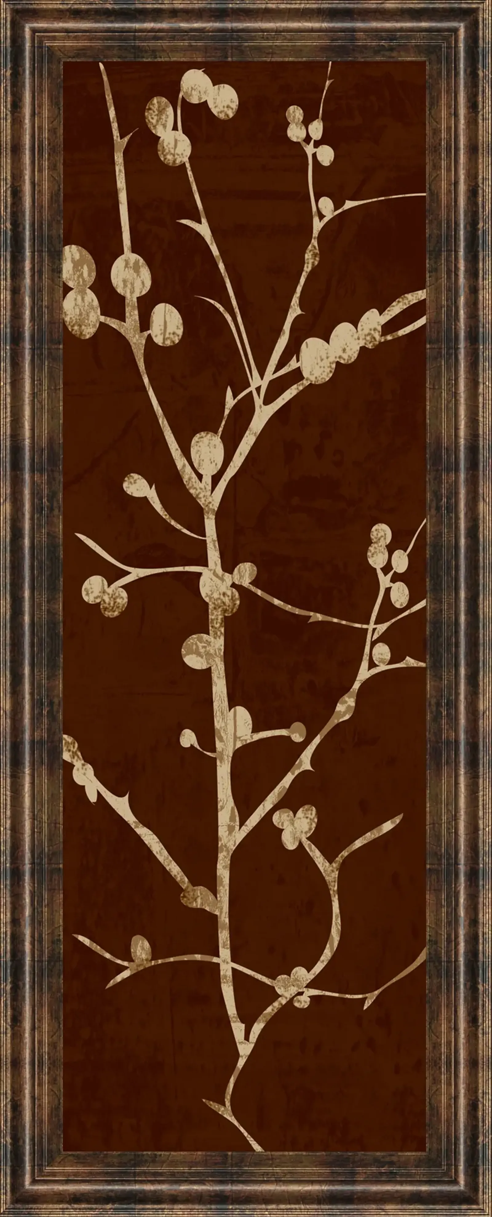 Branching Out Il By Diane Stimson - Framed Print Wall Art - Dark Brown