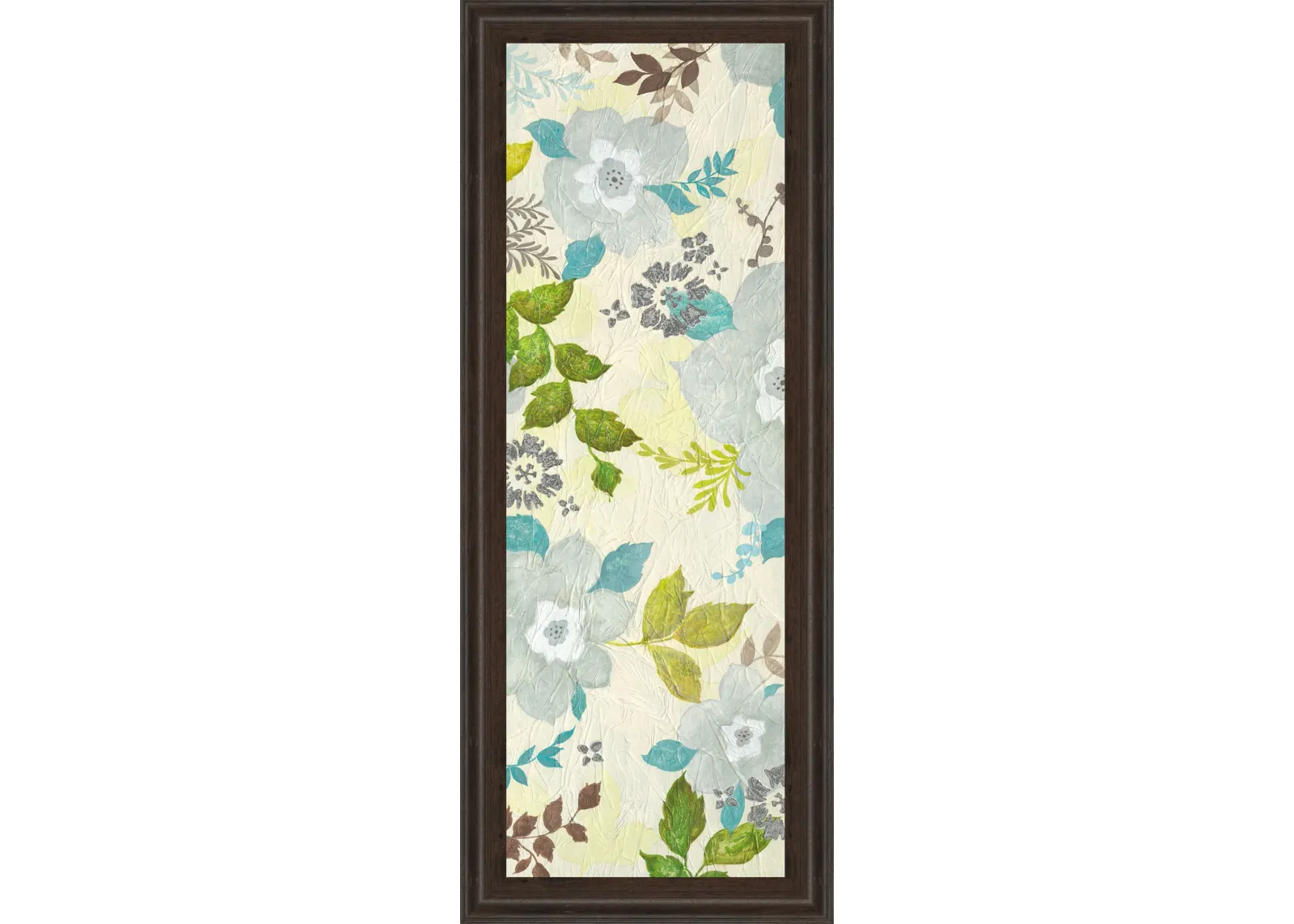 Fragrant Garden I By Tava Studios - Framed Print Wall Art - Blue