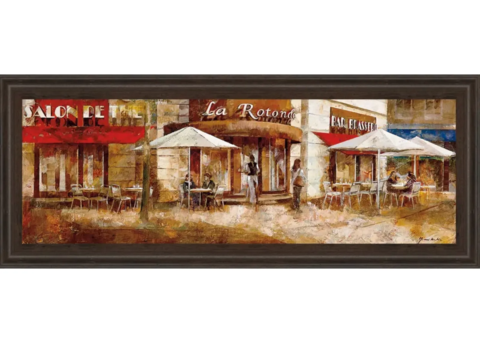 La Rolende By Noemi Martin - Framed Print Wall Art - Red