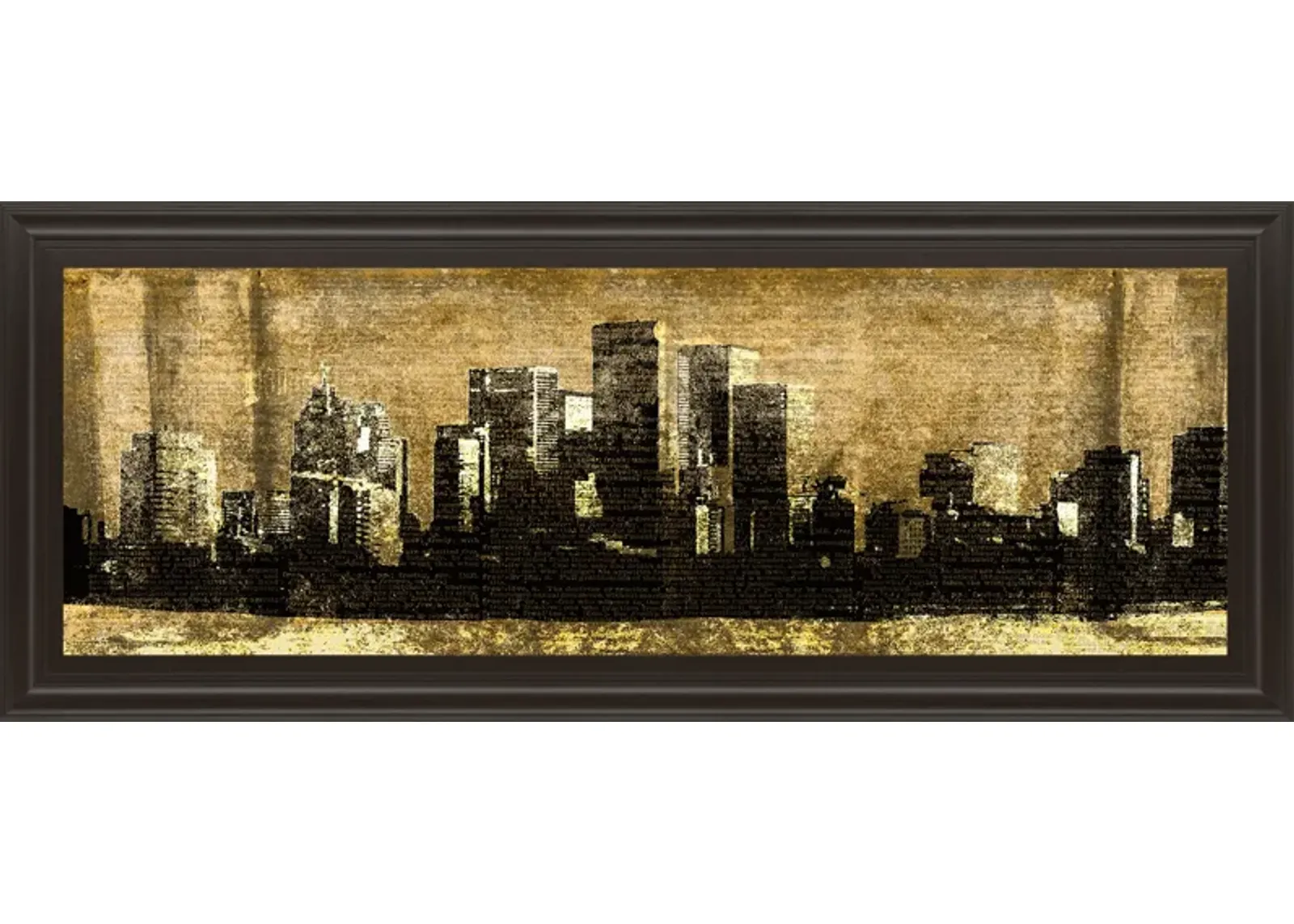 Defined City Il By Sd Graphic Studio - Framed Print Wall Art - Black