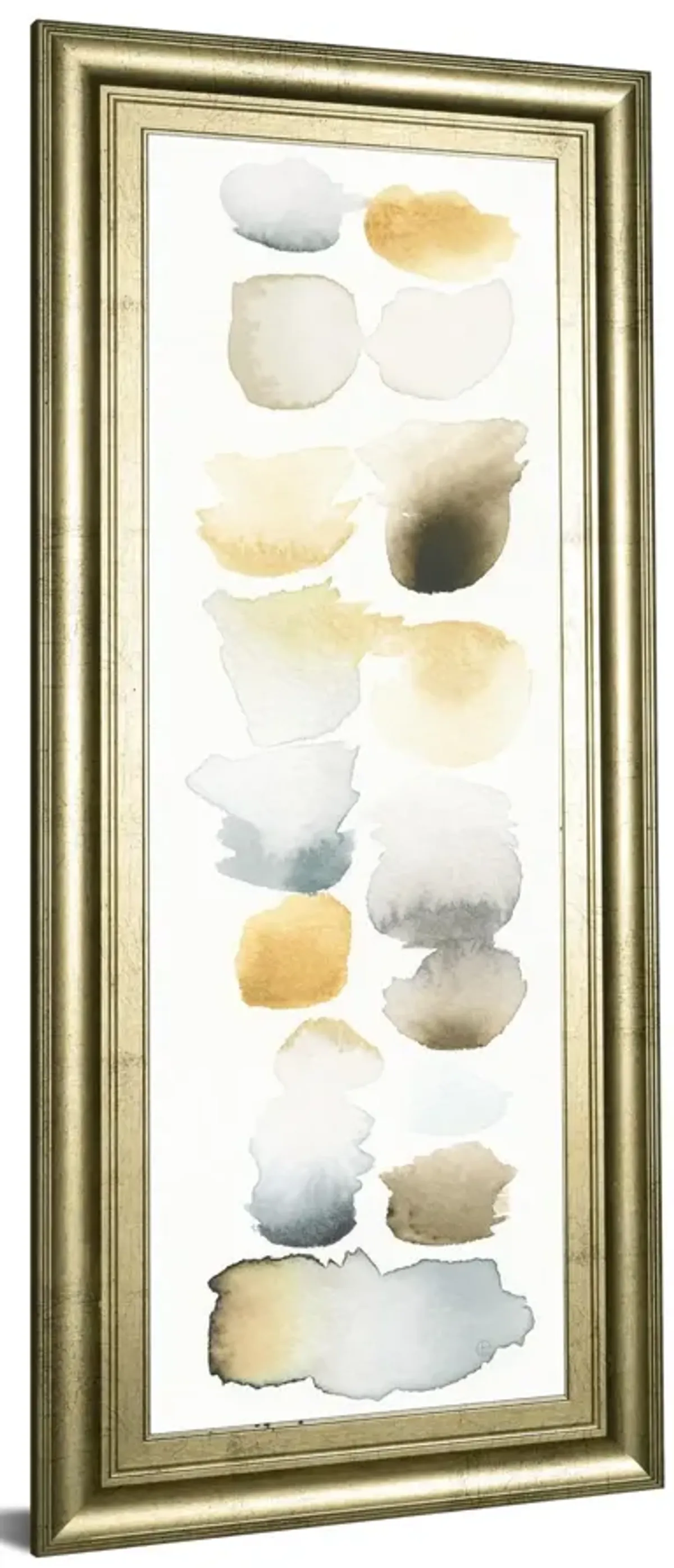 Watercolor Swatch Panel Il By Elyse De Neige - Framed Print Wall Art - White