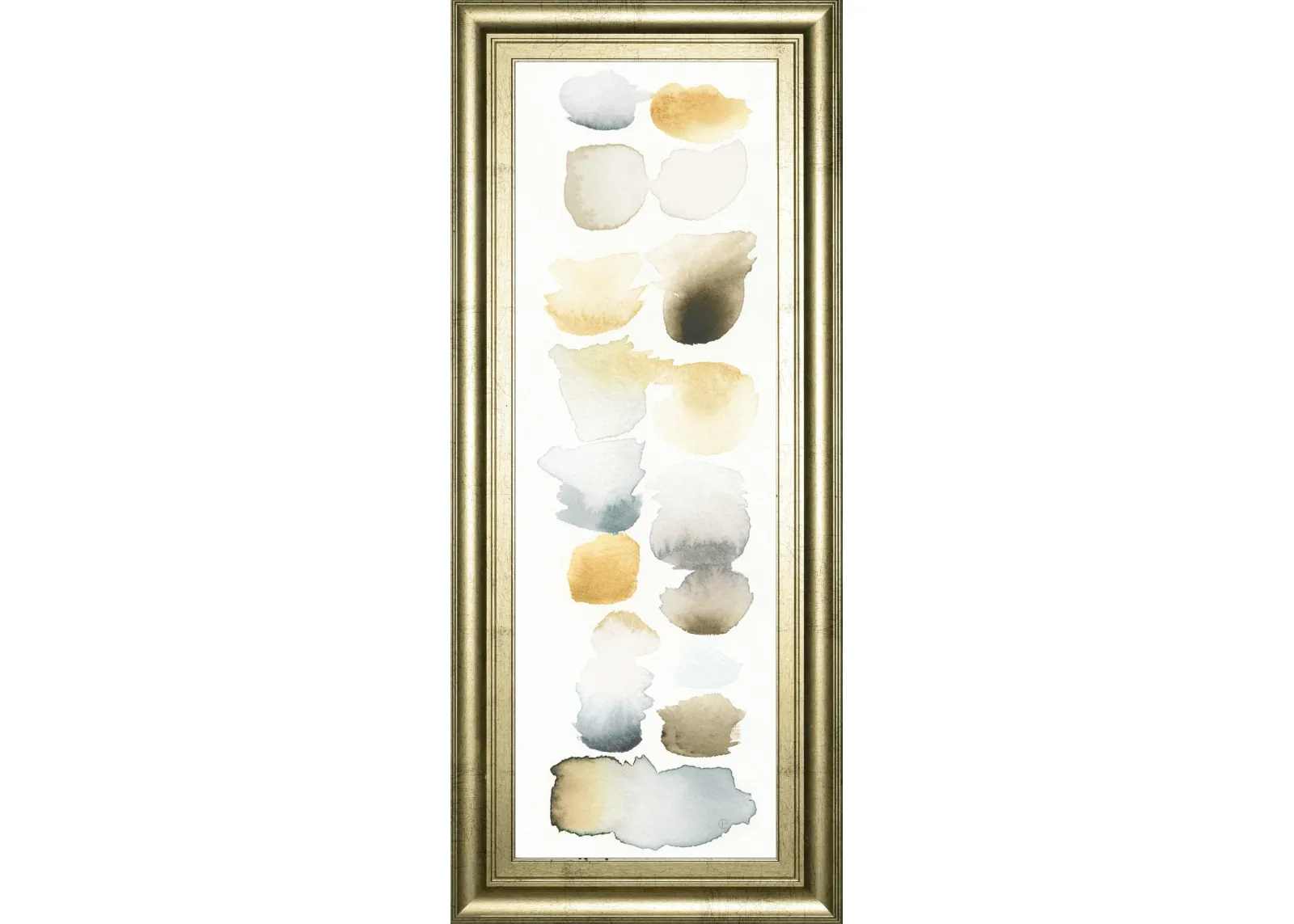 Watercolor Swatch Panel Il By Elyse De Neige - Framed Print Wall Art - White