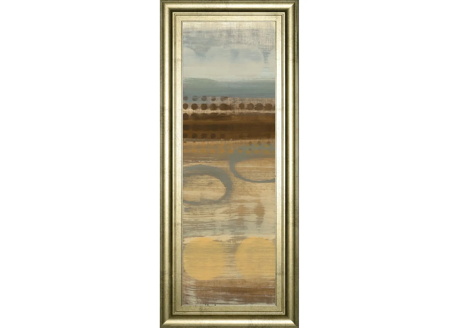 Movement Panel I By Jeni Lee - Framed Print Wall Art - Dark Brown