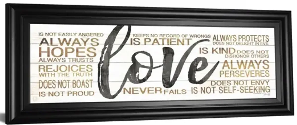 Love By Marla Rae - Framed Print Wall Art - White