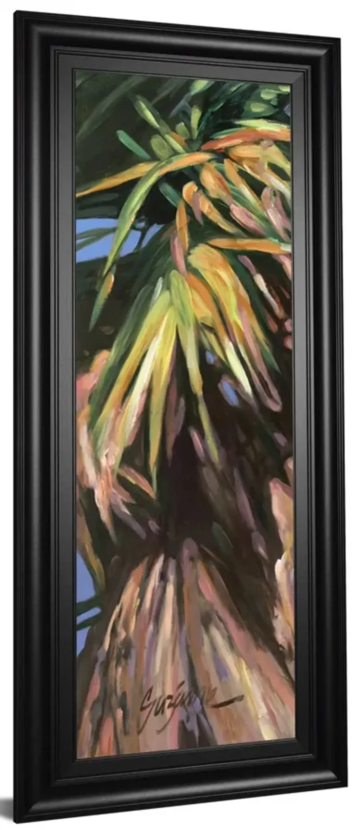 Wild Palm I By Suzanne Wilkins - Framed Print Wall Art - Green