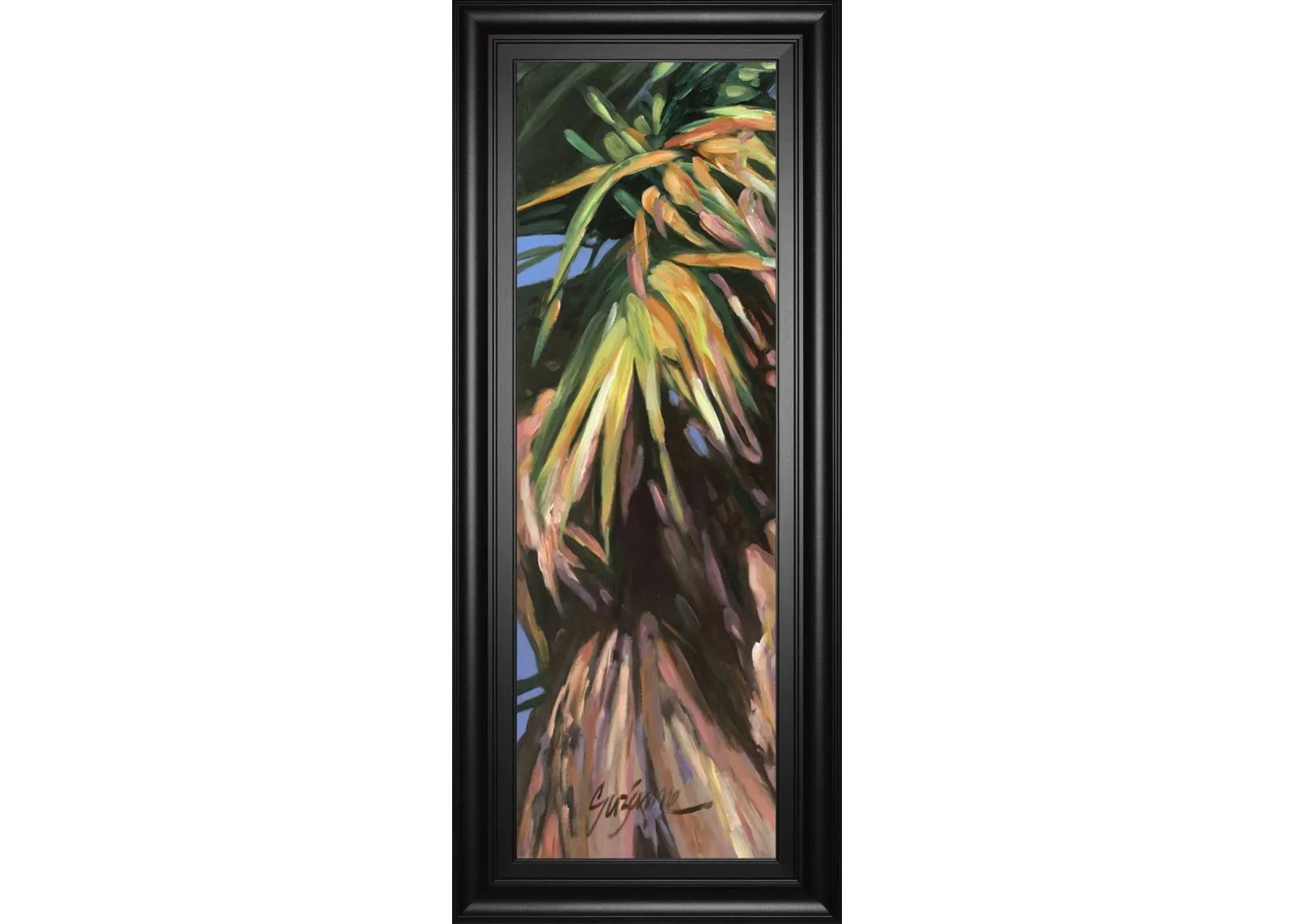 Wild Palm I By Suzanne Wilkins - Framed Print Wall Art - Green