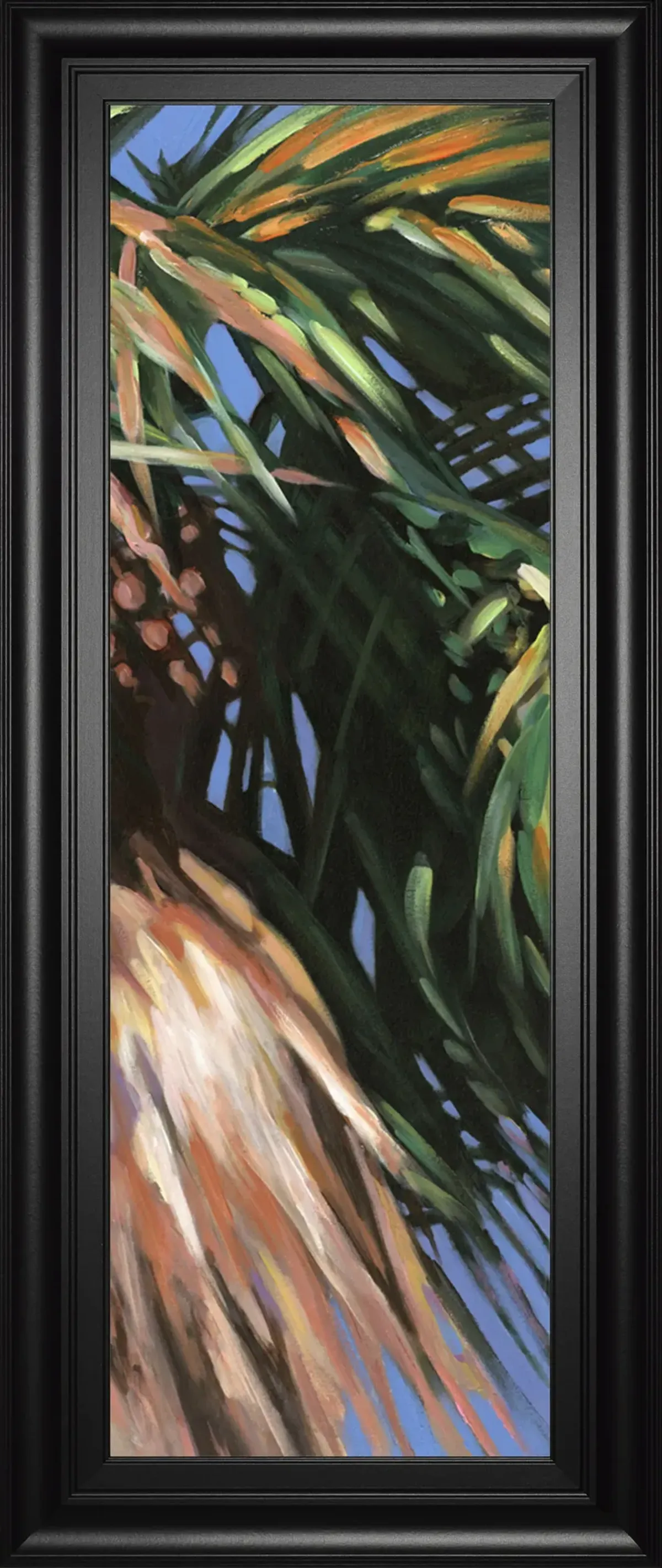 Wild Palm Il By Suzanne Wilkins - Framed Print Wall Art - Green