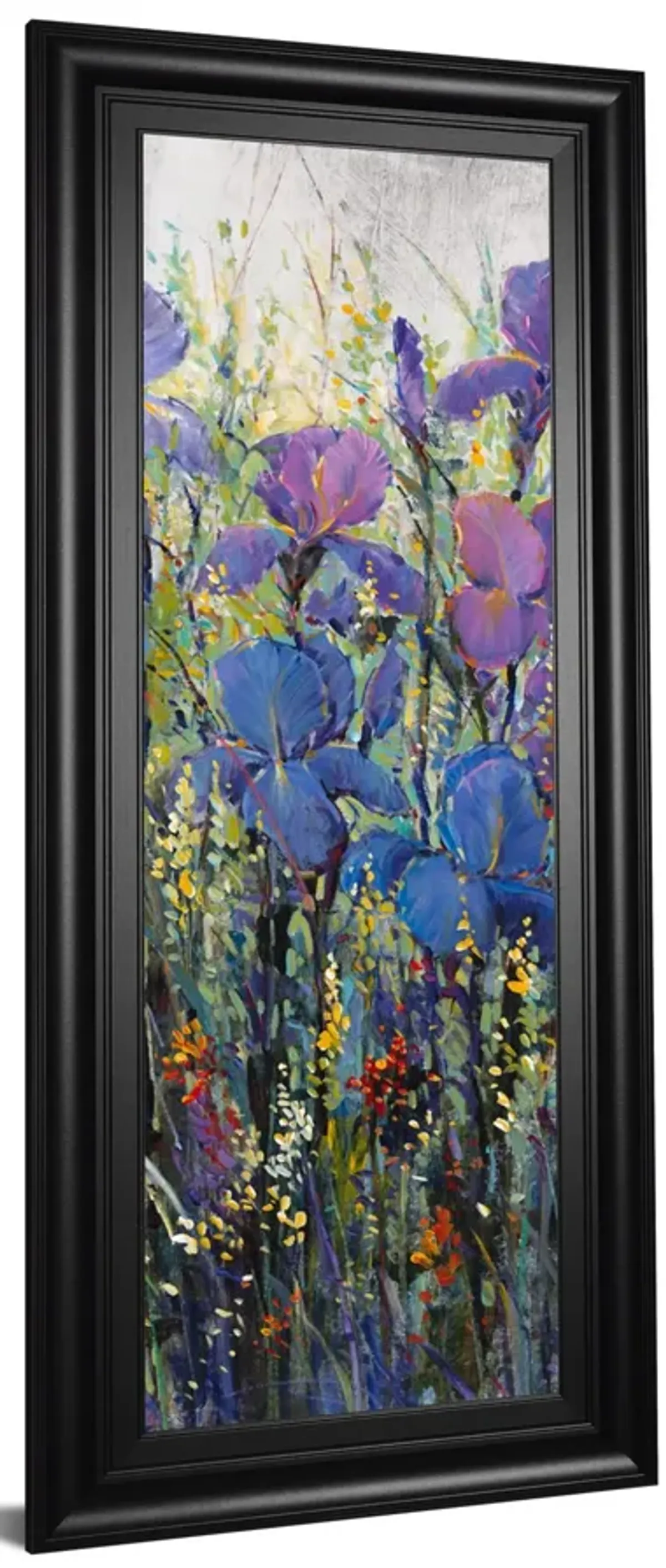 Iris Field Il By Tim Otoole - Framed Print Wall Art - Purple