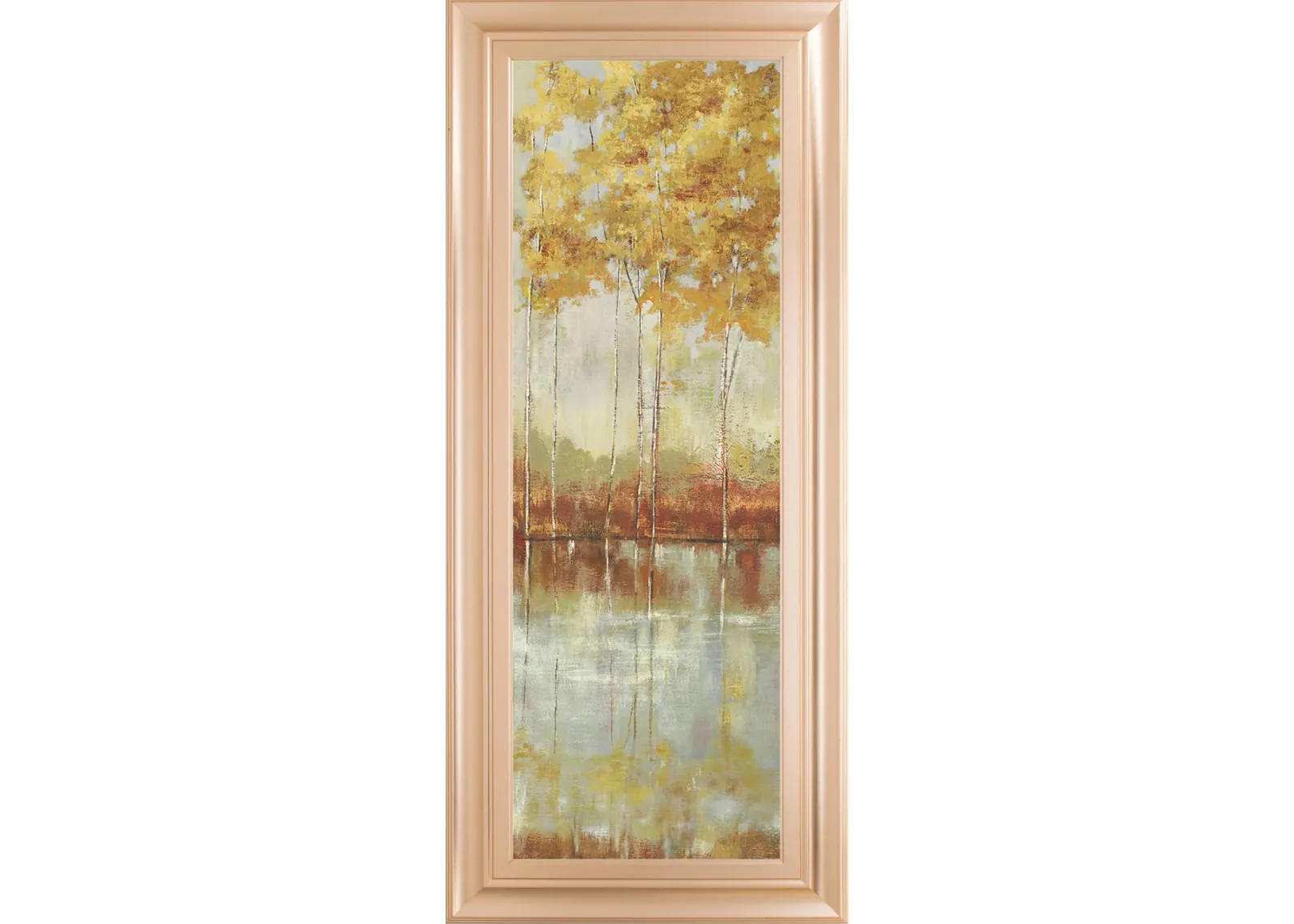 Reflections I By Allison Pearce - Framed Print Wall Art - Yellow