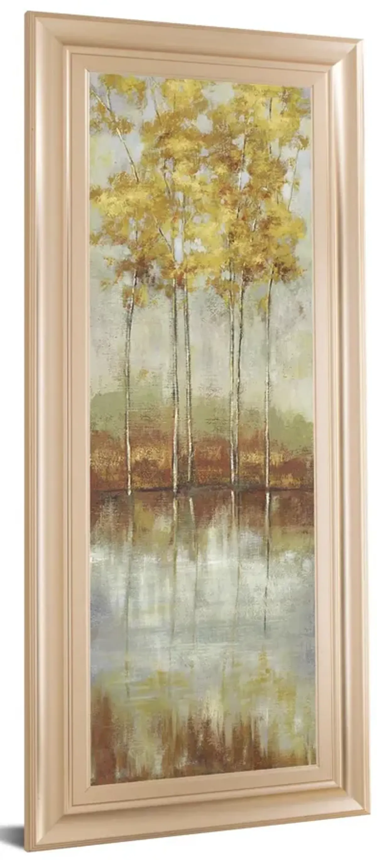 Reflections Il By Allison Pearce - Framed Print Wall Art - Yellow