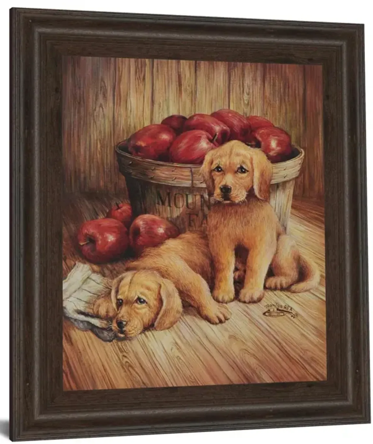 Promotional Line Puppies - Wall Art - Light Brown