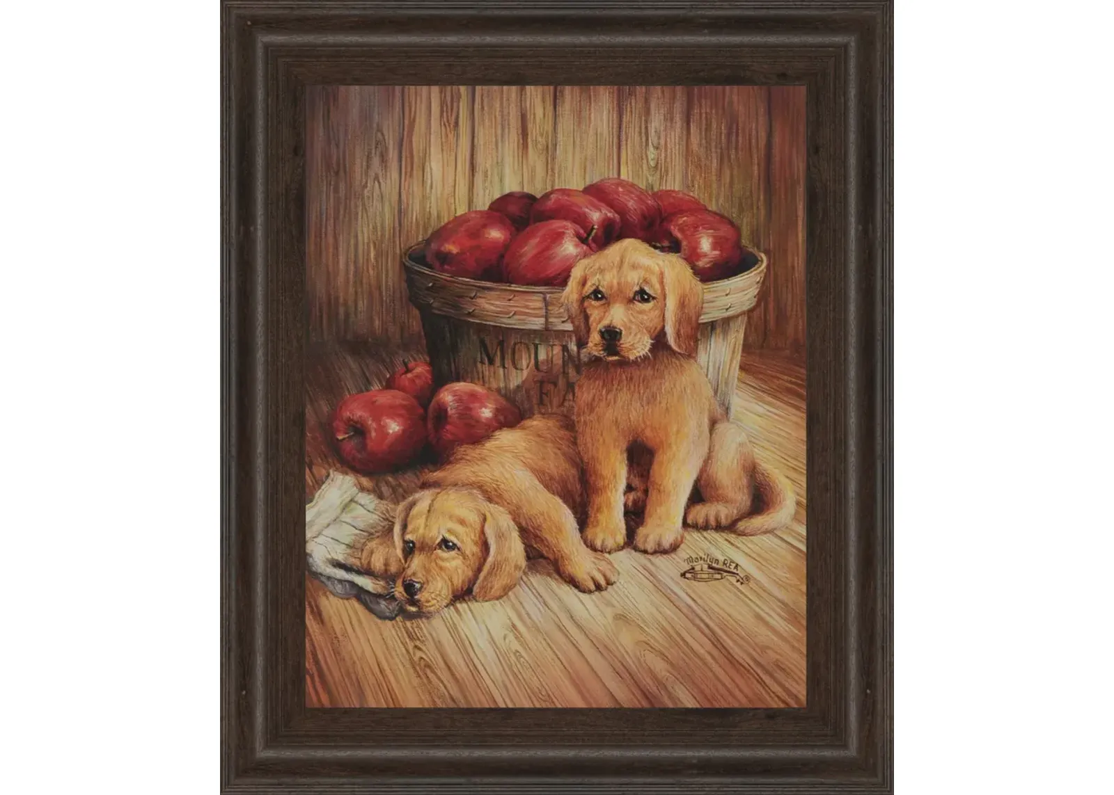 Promotional Line Puppies - Wall Art - Light Brown