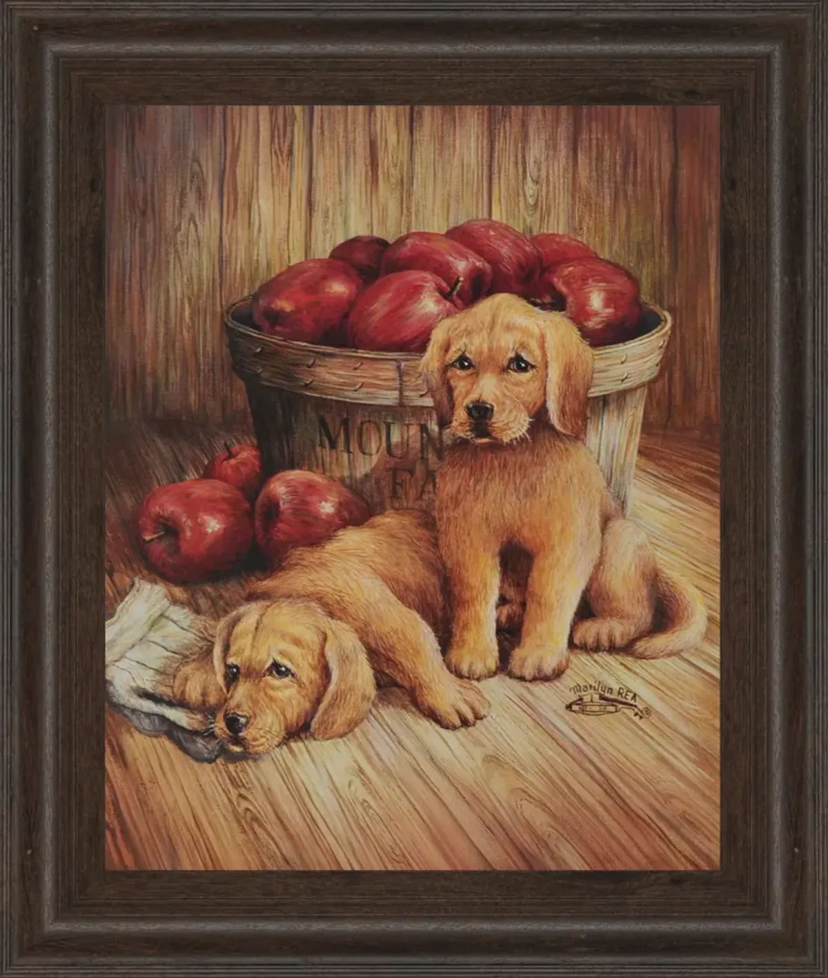 Promotional Line Puppies - Wall Art - Light Brown