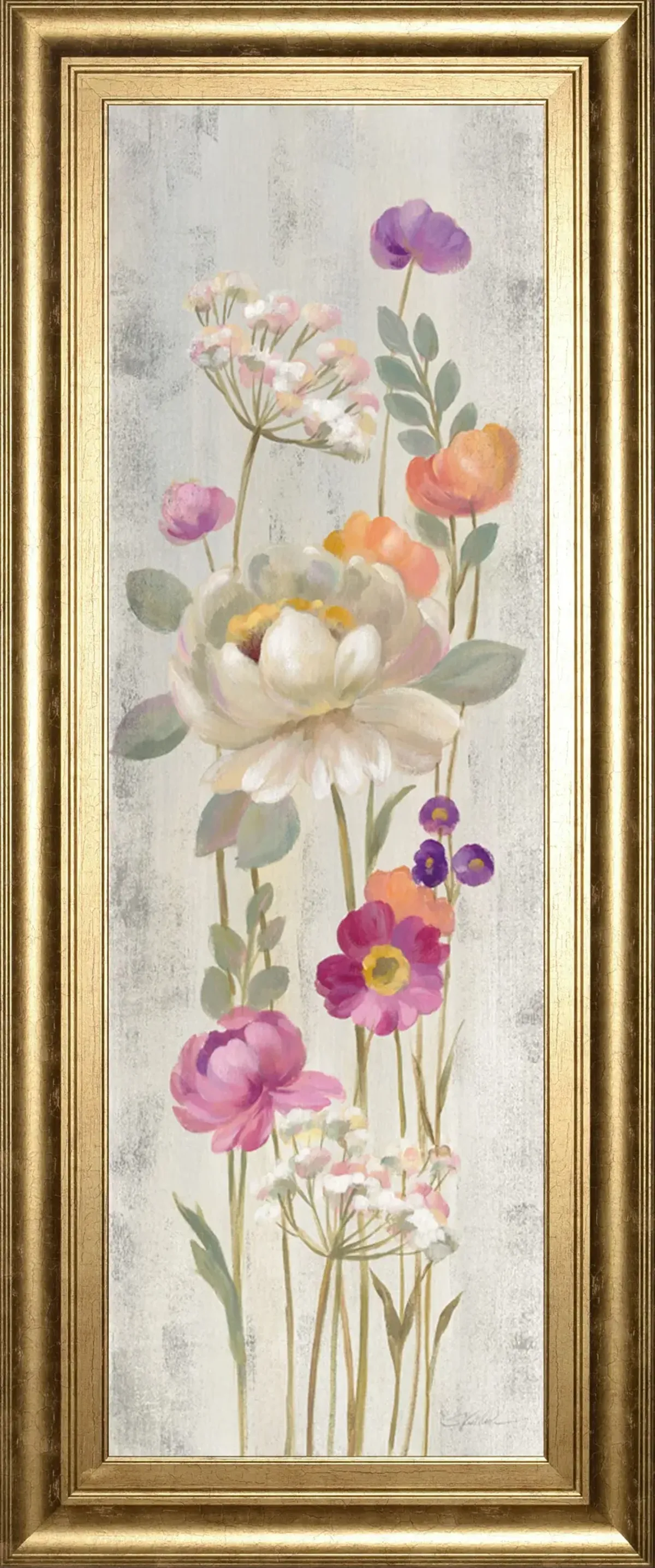 Retro Floral II By Silvia Vassileva - Light Gray