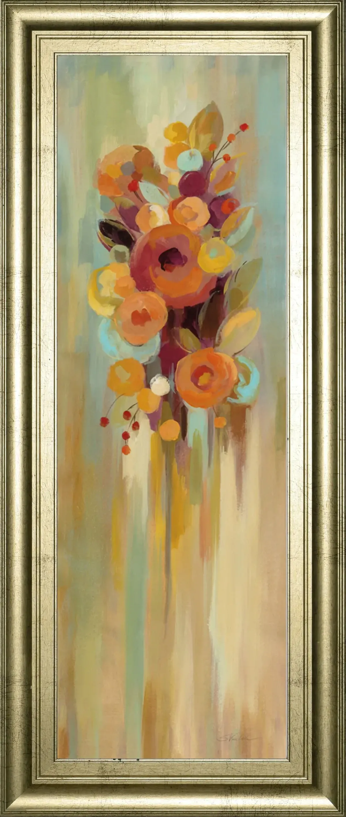 Tall Autumn Flowers I By Silvia Vassileva - Light Brown